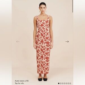 Posse Skyla Column Dress in Scarlett Bloom size small